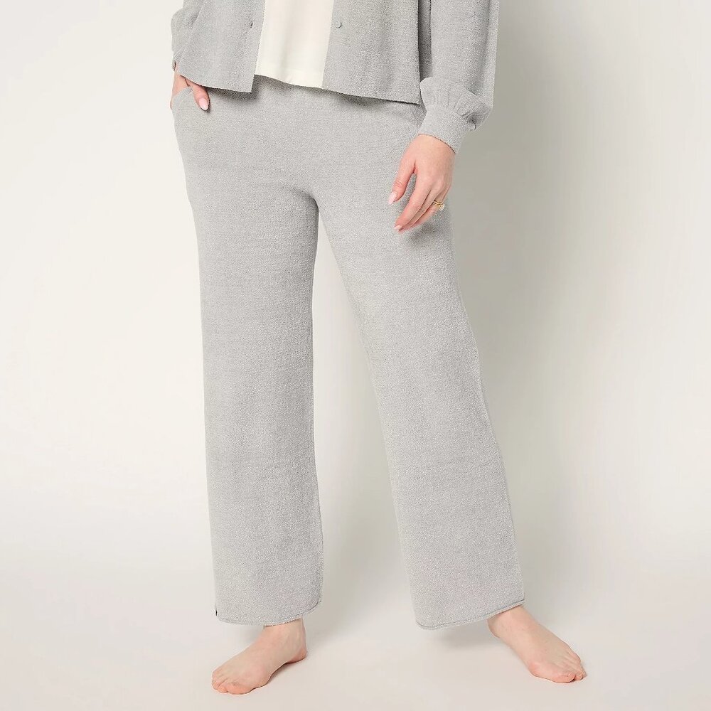 Barefoot Dreams Petite CozyChic Ultra Lite Rolled Edge Ankle Pant- Sz PXL a67467